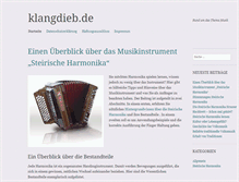 Tablet Screenshot of klangdieb.de